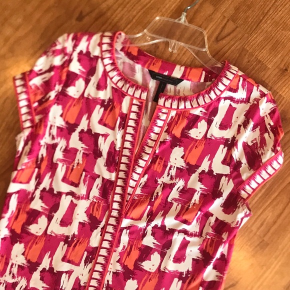 BCBG MaxAzria Pink, Orange & White MinI Dress - Picture 1 of 7